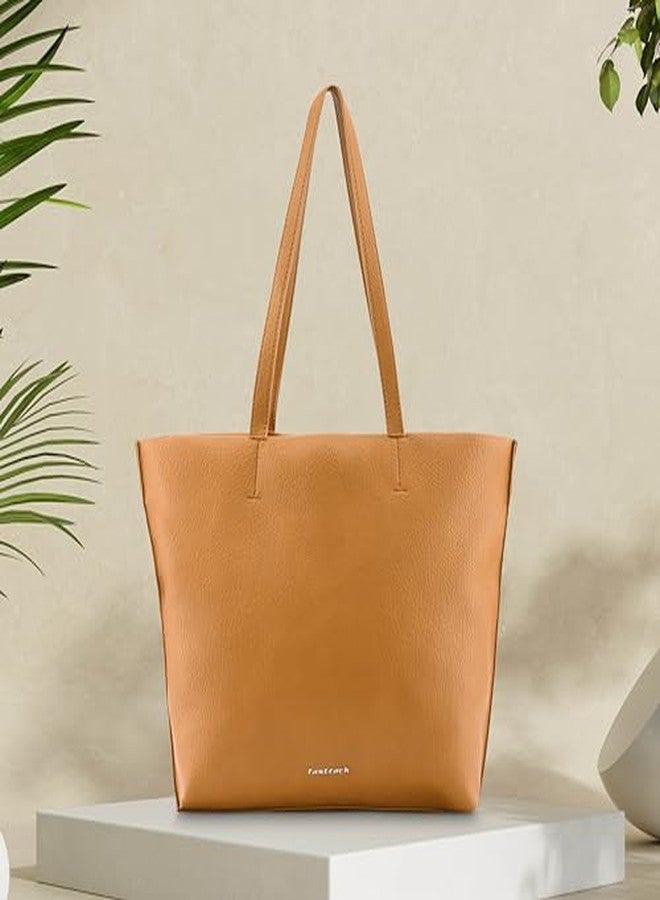 Fastrack Tan Tote Bag for Women - Image 2